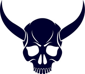Demonic Baphomet Skull Vector Image