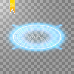 neon target isolated game interface element vector image
