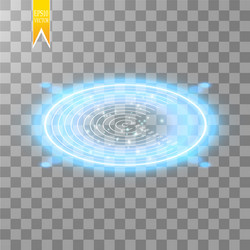 neon target isolated game interface element vector image