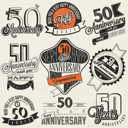 vintage design elements and emblems Vector Image