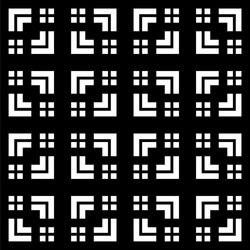 design seamless monochrome grating pattern vector image