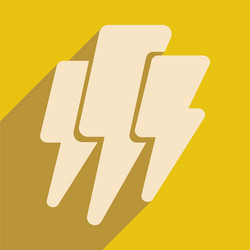 flat with shadow icon and mobile application vector image