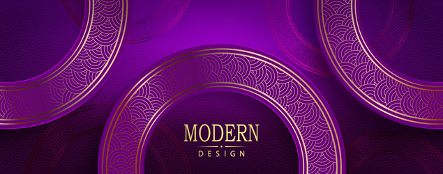 violet texture background round frames border vector image