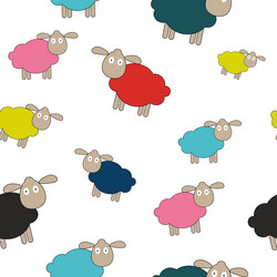 abstract lamb seamless pattern background vector image