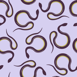 abstract snake pattern design vector image