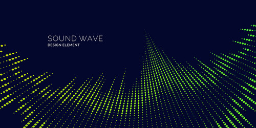 Dynamic Sound Wave Pattern vector image