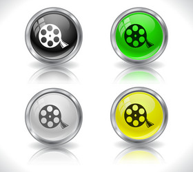 web design buttons vector image