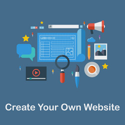 Website Creation Toolkit vector image
