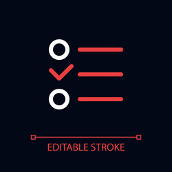 checklist pixel perfect color linear ui icon vector image