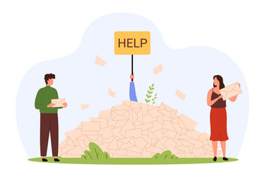inbox overload with spam information newsletter vector image