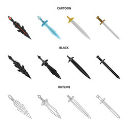 isolated object of game and armor sign set vector image