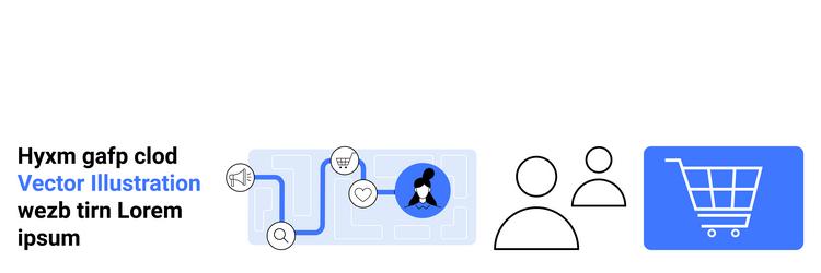 digital workflow integration with user profile vector image