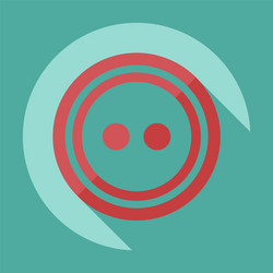 flat modern design with shadow icon buttons vector image