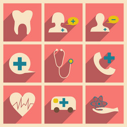 flat with shadow concept and mobile application vector image