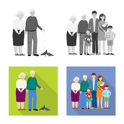 isolated object character and avatar symbol vector image