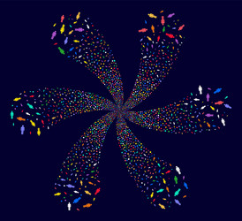 man user centrifugal explosion vector image