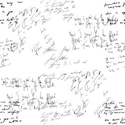 seamless abstract text pattern handwritten font vector image