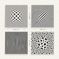abstract background with circles chaotic vector image