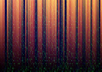 binary code digital technology data sorting from vector image