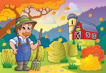 Farm theme image 3 Royalty Free Vector Image - VectorStock