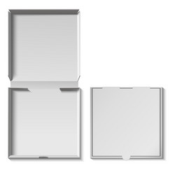 realistic detailed 3d blank empty open and closed vector image