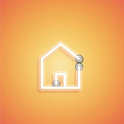 glowing realistic neon icon for web vector image