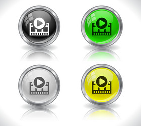 web design buttons vector image