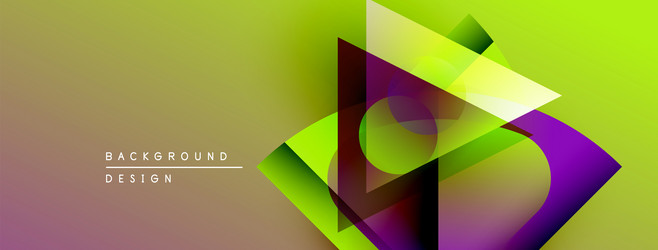 abstract geometric shapes overlap creating vector image