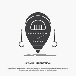 android beta droid robot technology icon glyph vector image