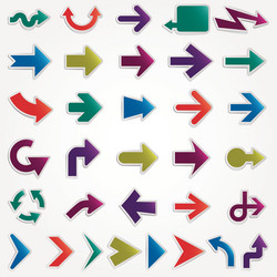 arrows set vector