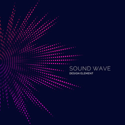 Dynamic Sound Wave Pattern vector image