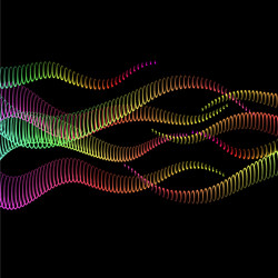 abstract background with a colored dynamic vector image