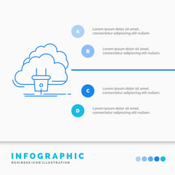 cloud connection energy network power vector image