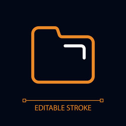 folder pixel perfect color linear ui icon vector image