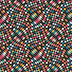 Geometric Colorful Grid Pattern vector image
