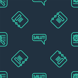 set line salut in different languages notebook vector image