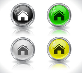 web design buttons vector image