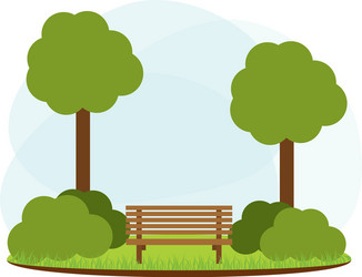 Abstract landscape park Royalty Free Vector Image