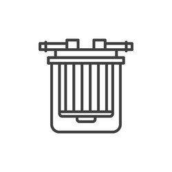 gasoline filter icon a simple linear image vector image