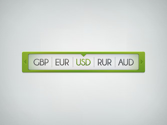 Modern Web Scroll Bar vector image