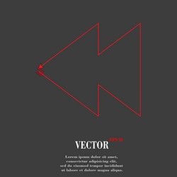 multimedia control flat modern web button vector image