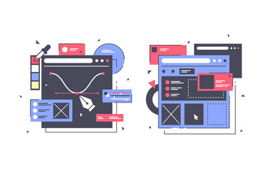 Web App Icons - Digital Toolkit vector image
