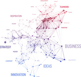 big data business solution concept in word tag vector image