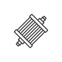 Gasoline filter icon a simple linear image vector