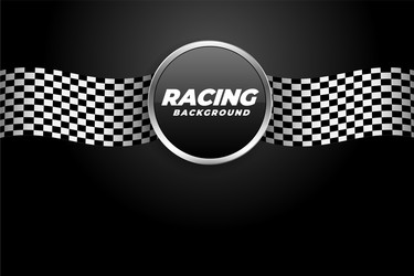 racing background with checkered flags vector