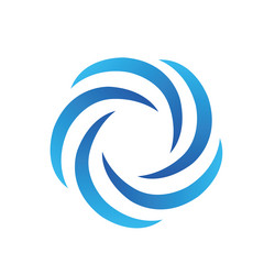 Wave whirlpool logo icon vector