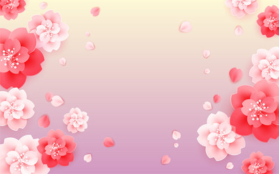 abstract flower background with a space for text vector image