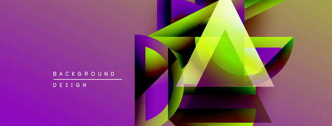 abstract geometric shapes overlap creating vector image