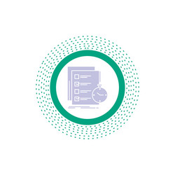 todo task list check time glyph icon isolated vector image