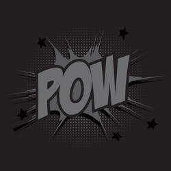 abstract pop art object with black and white vector image